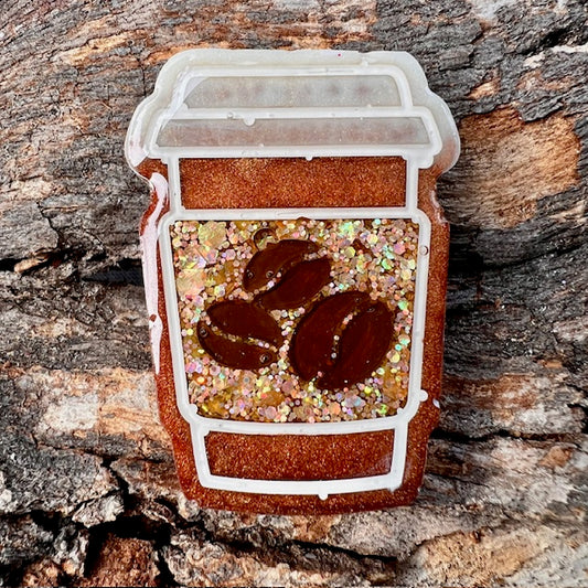 Coffee cup tag