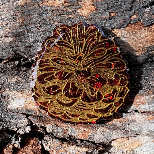 Pine cone tag