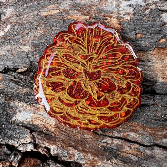 Pine cone tag