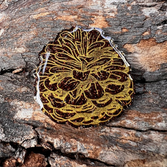 Pine cone tag