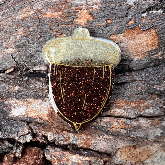 Acorn tag - autumn