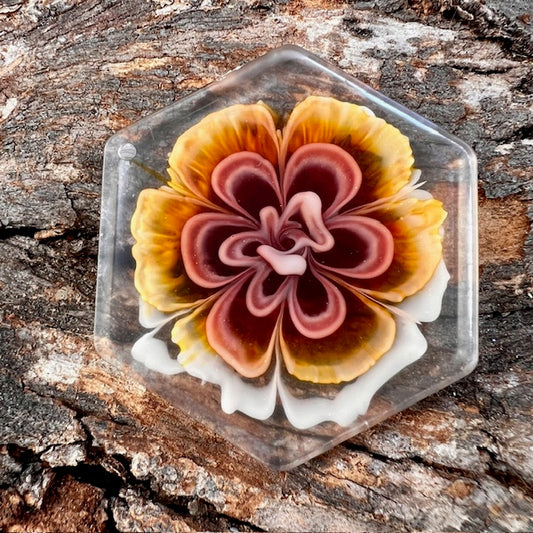 Bloom tag autumn hexagon large