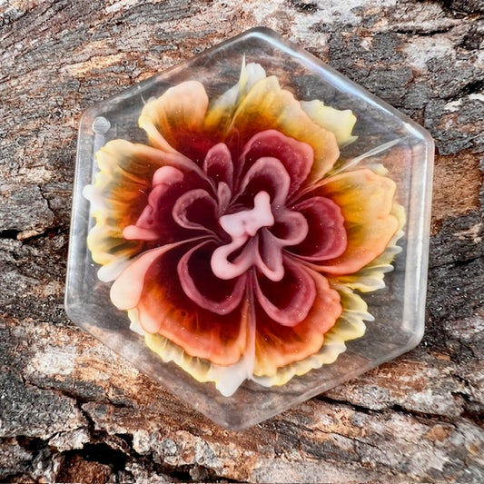 Bloom tag autumn hexagon large