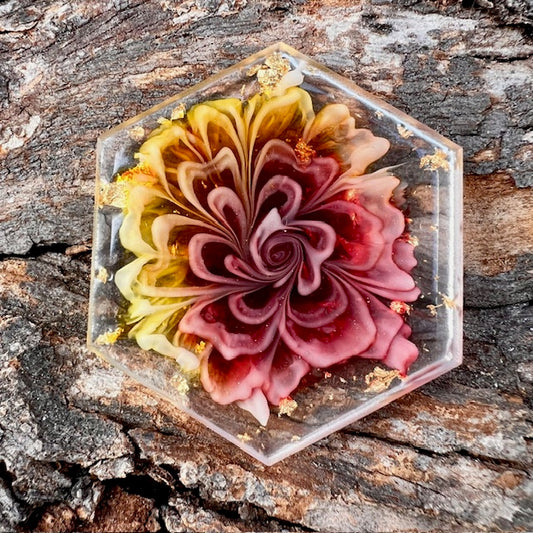 Bloom tag autumn hexagon large