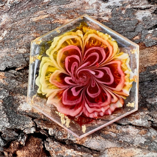 Bloom tag autumn hexagon large