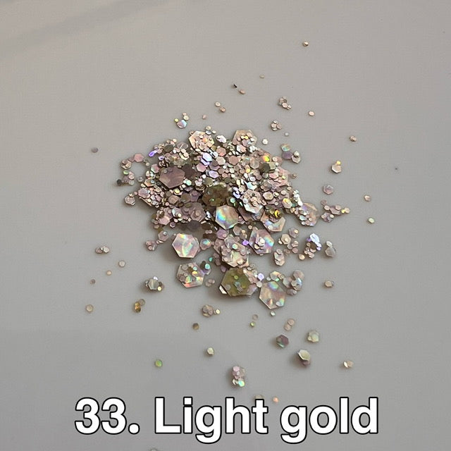 Glitter tag